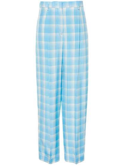 Check-Pattern Trousers