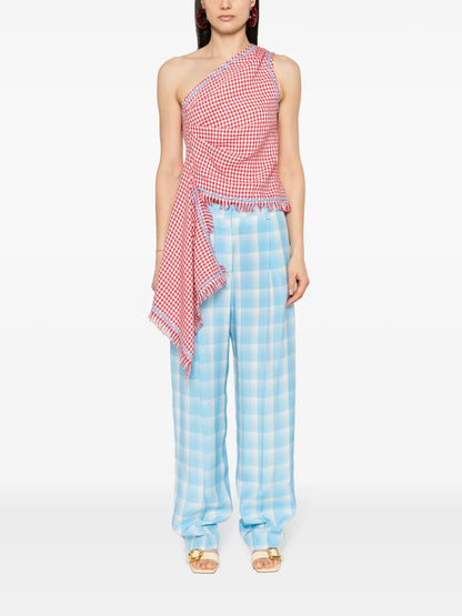 Check-Pattern Trousers