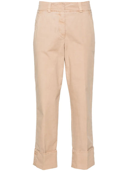 Cuffed Cropped Trousers