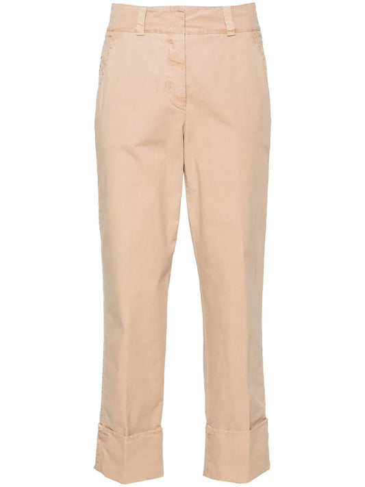 Cuffed Cropped Trousers