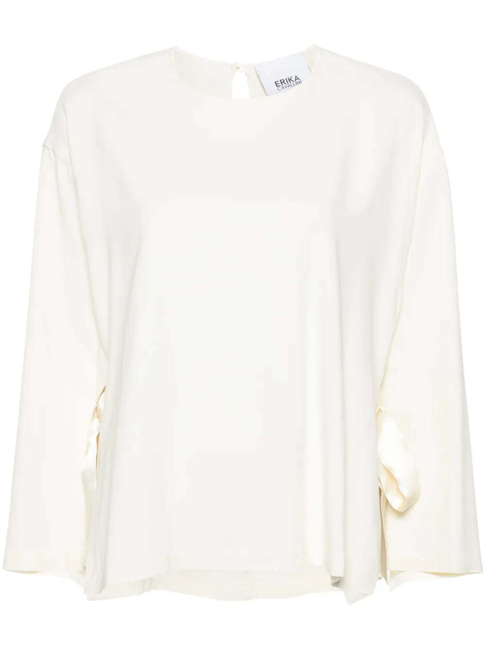 Wide Open-Sleeves Blouse