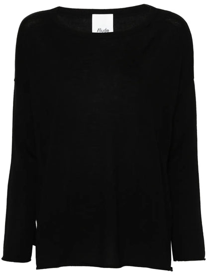 Boat-Neck Virgin-Wool Jumper