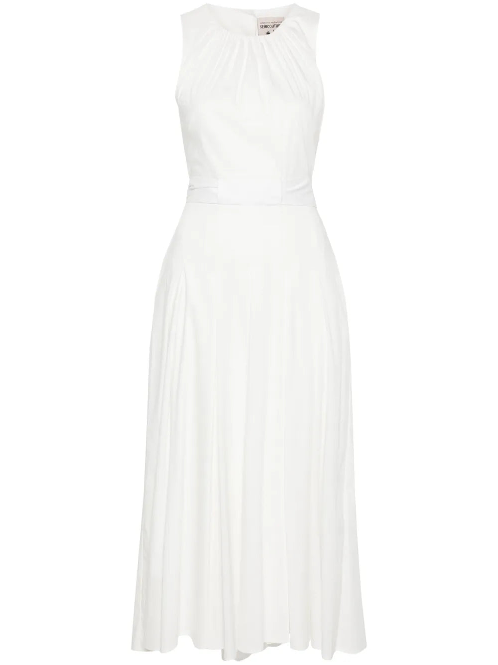 Sleeveless A-Line Midi Dress