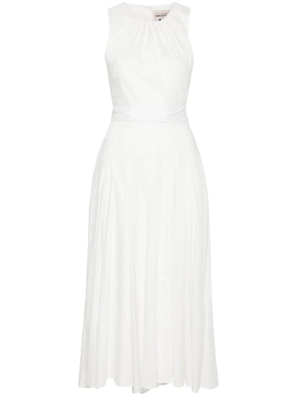 Sleeveless A-Line Midi Dress