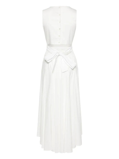 Sleeveless A-Line Midi Dress
