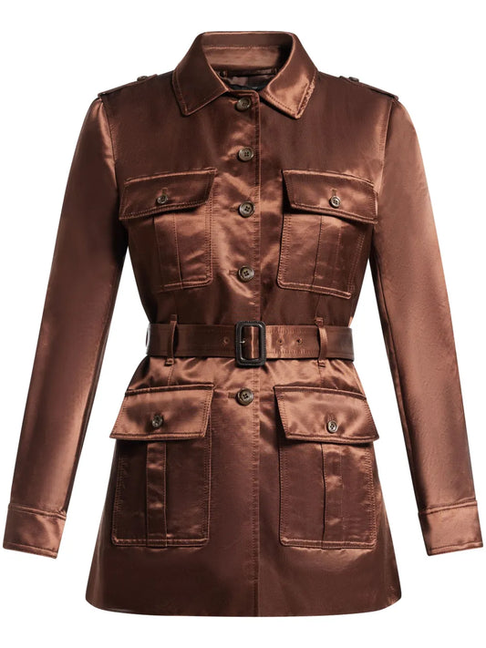 Satin Belted Jacket