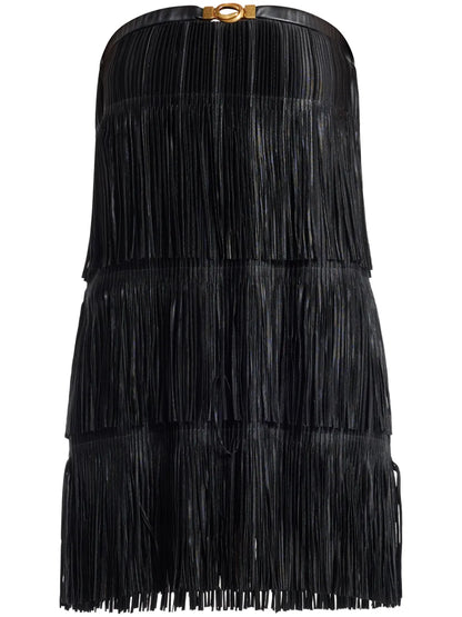 Fringed Tiered Minidress