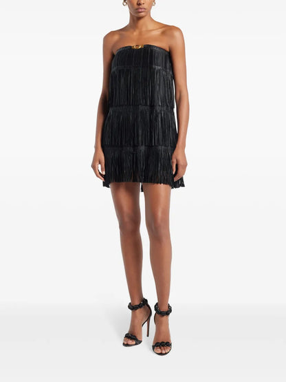 Fringed Tiered Minidress
