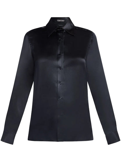 Silk-Charmeuse Shirt