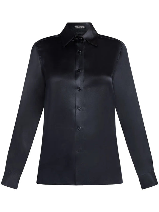 Silk-Charmeuse Shirt