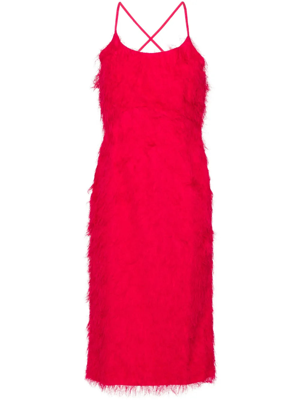 Frayed Midi Dress