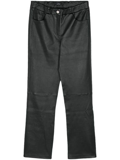 Sarajevo Leather Straight Trousers