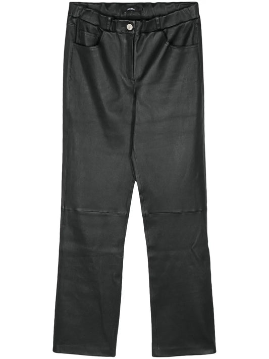 Sarajevo Leather Straight Trousers