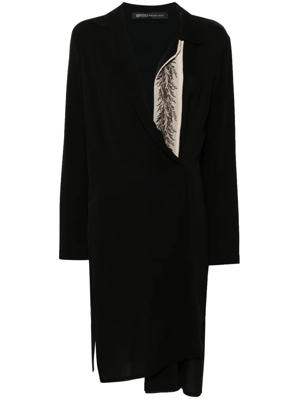 Wrap Silk Midi Dress