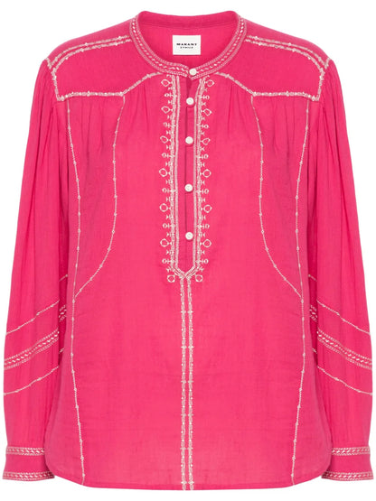 Pelson Embroidered-Detailing Blouse