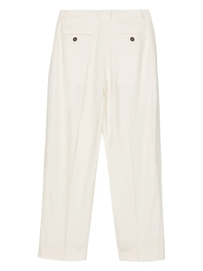 Pleated Wide-Leg Trousers
