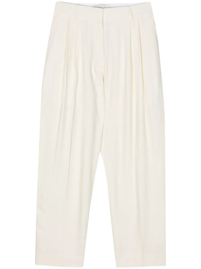 Pleated Wide-Leg Trousers