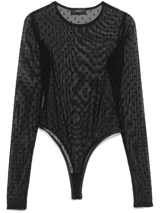 Polka-Dot Bodysuit