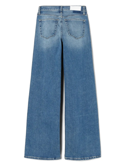 Mid-Rise Wide-Leg Jeans