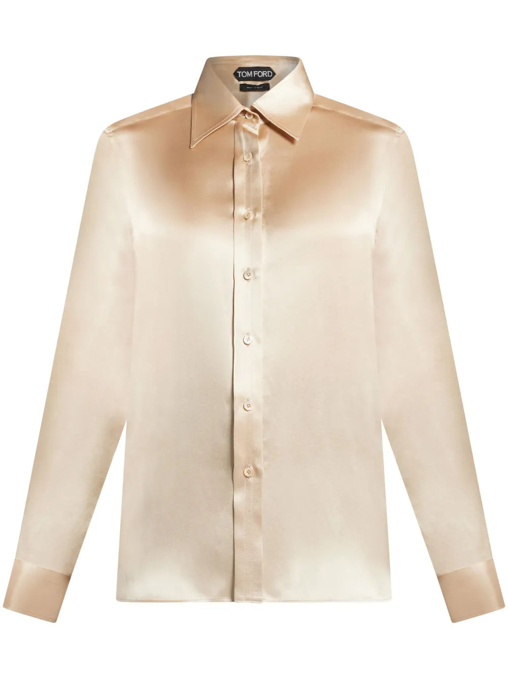 Long-Sleeve Silk Shirt