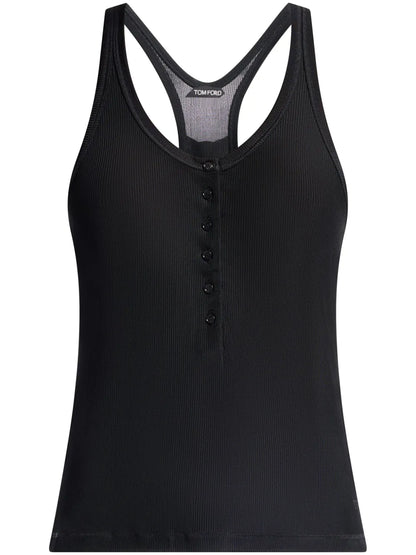 Ribbed Jersey Tank Top
