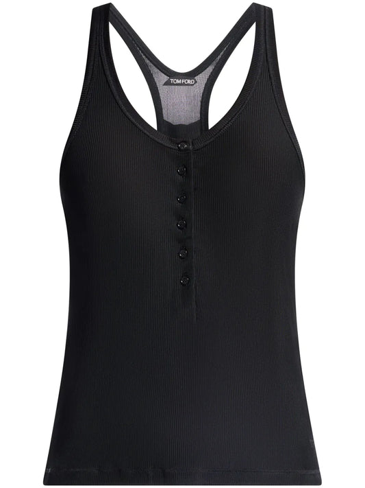 Ribbed Jersey Tank Top