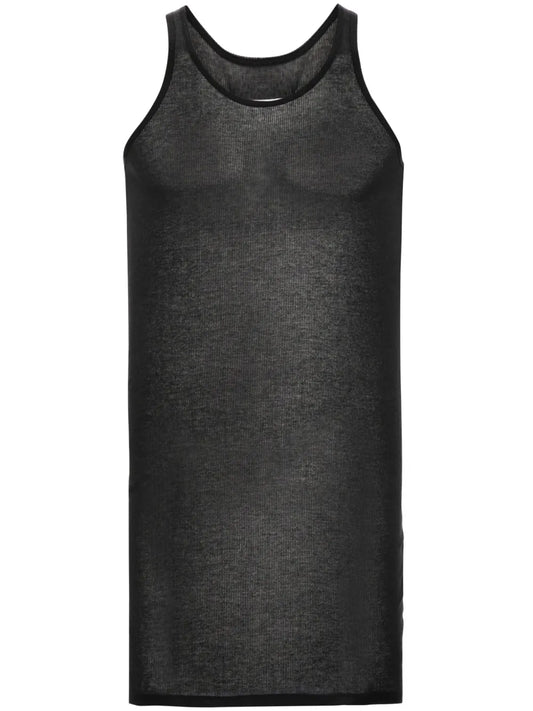 Fine-Ribbed Tank Top