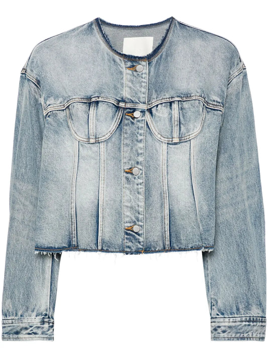 Raw-Hem Denim Jacket