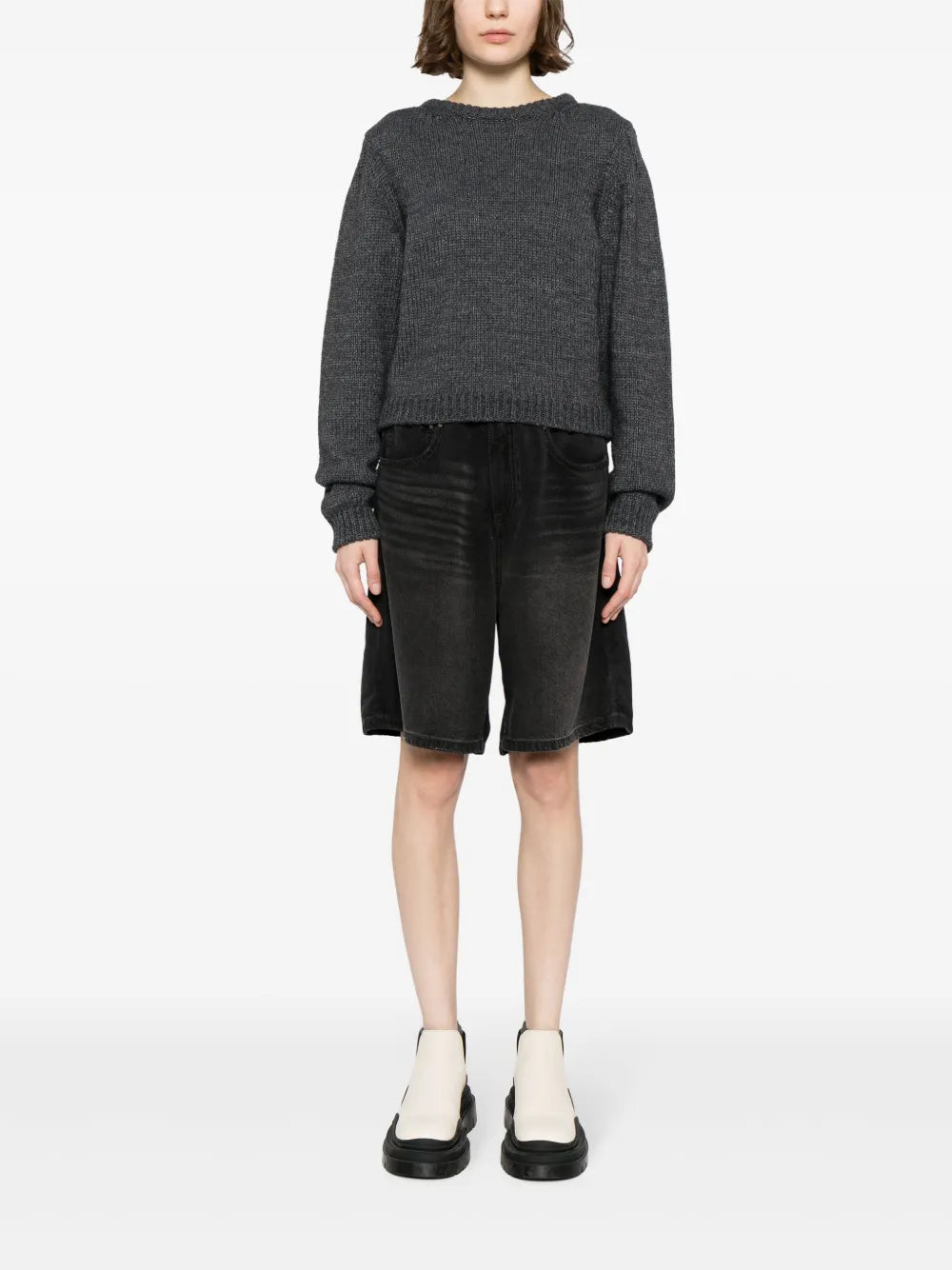 Boyfriend Denim Shorts