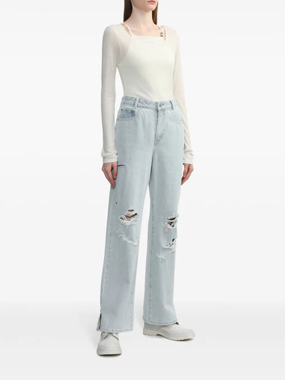 Ribbed Two-Layer Top