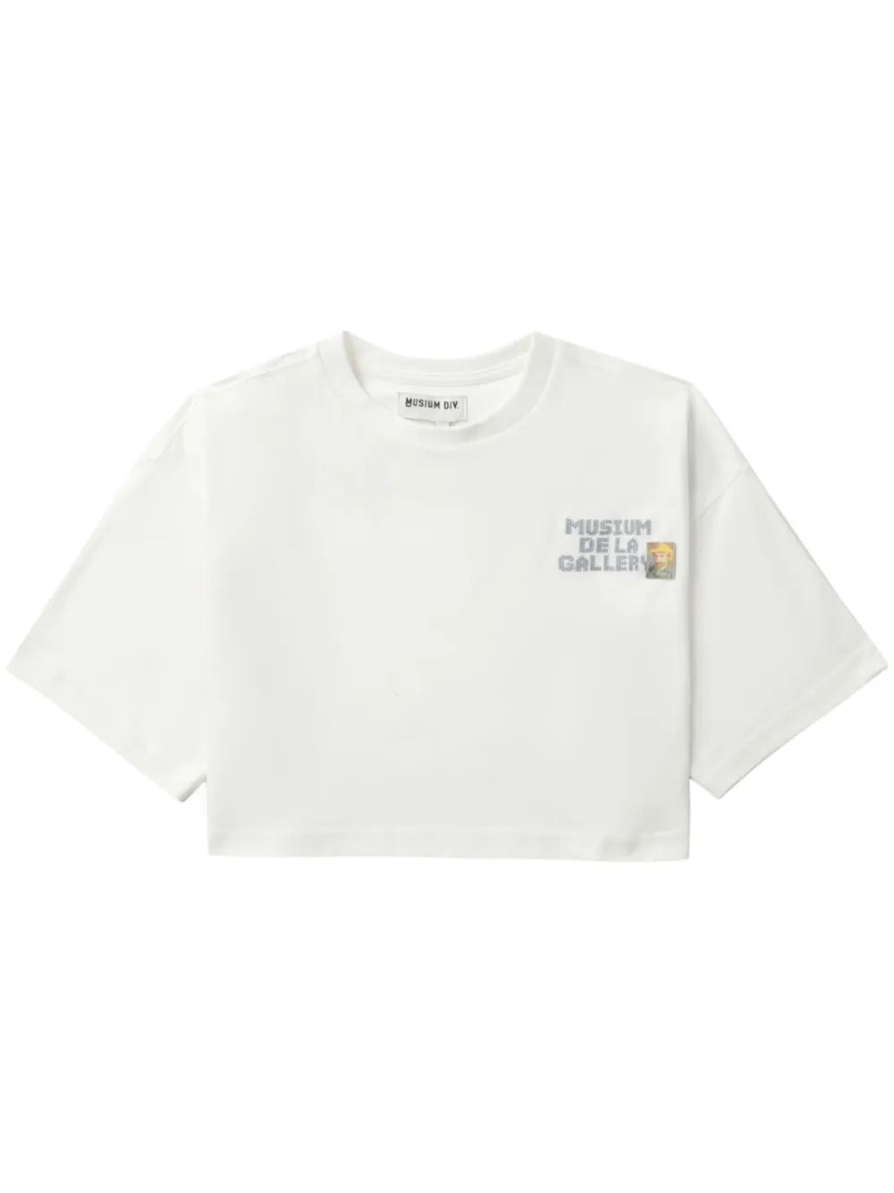 Logo-Embroidered Cropped T-Shirt