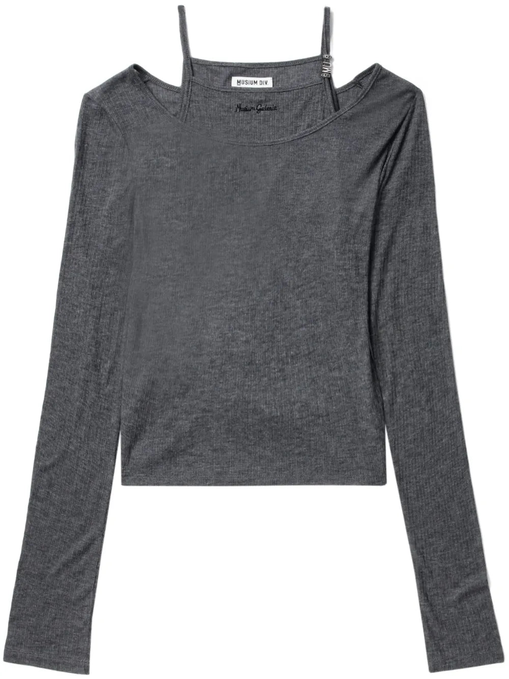Ribbed Two-Layer Top