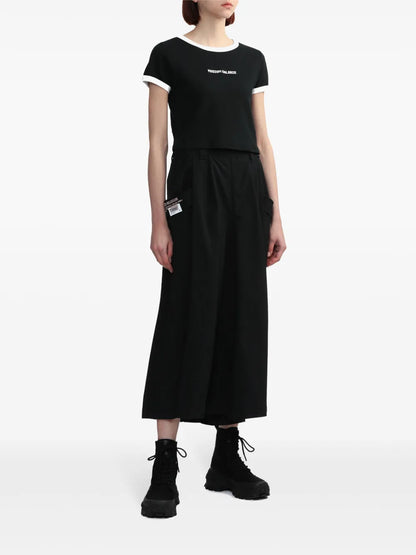 Logo-Appliqué Palazzo Pants