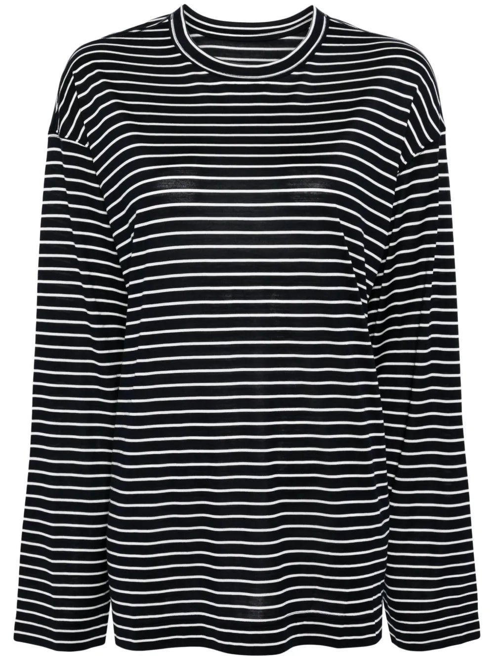 Stripe-Print Long-Sleeve T-Shirt