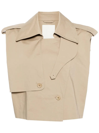 Double-Breasted Trench Vest