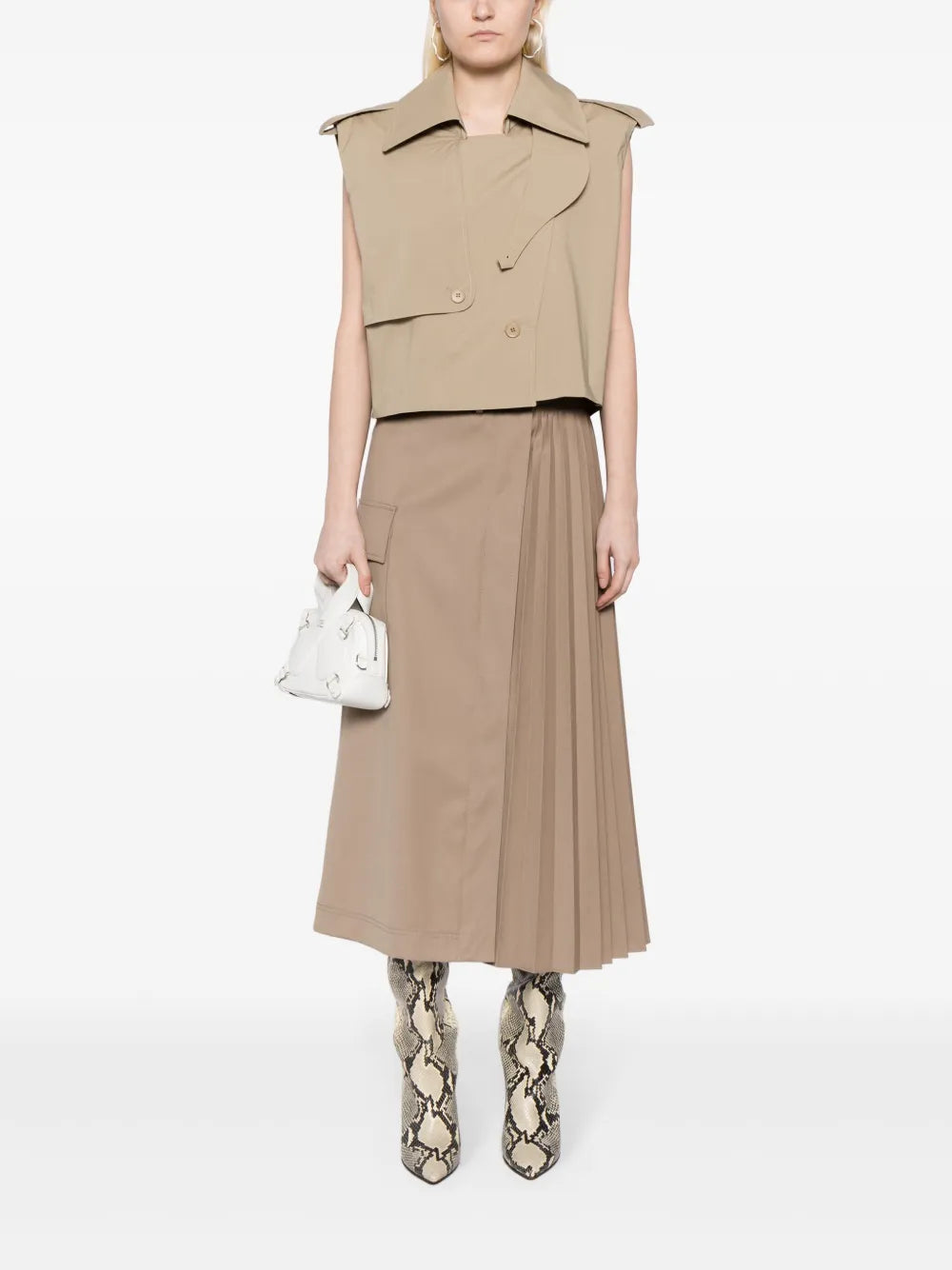 Double-Breasted Trench Vest