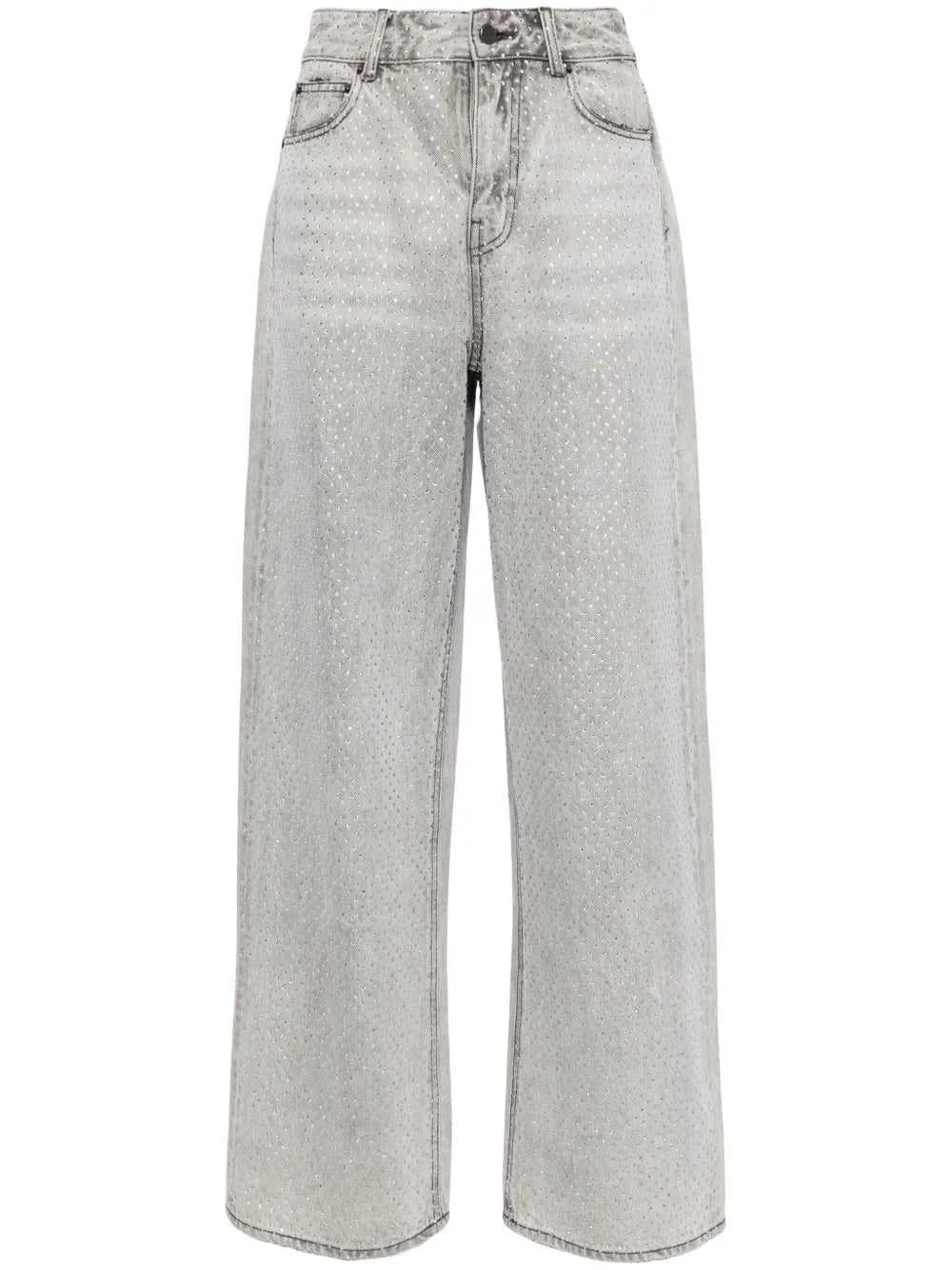Rhinestone-Embellished Jeans