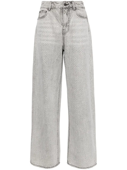 Rhinestone-Embellished Jeans