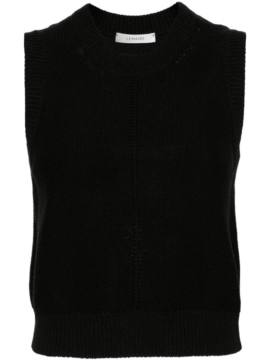 Sleeveless Cropped Vest