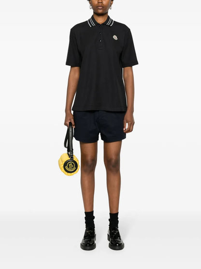 Logo-Patch Cotton Polo Shirt