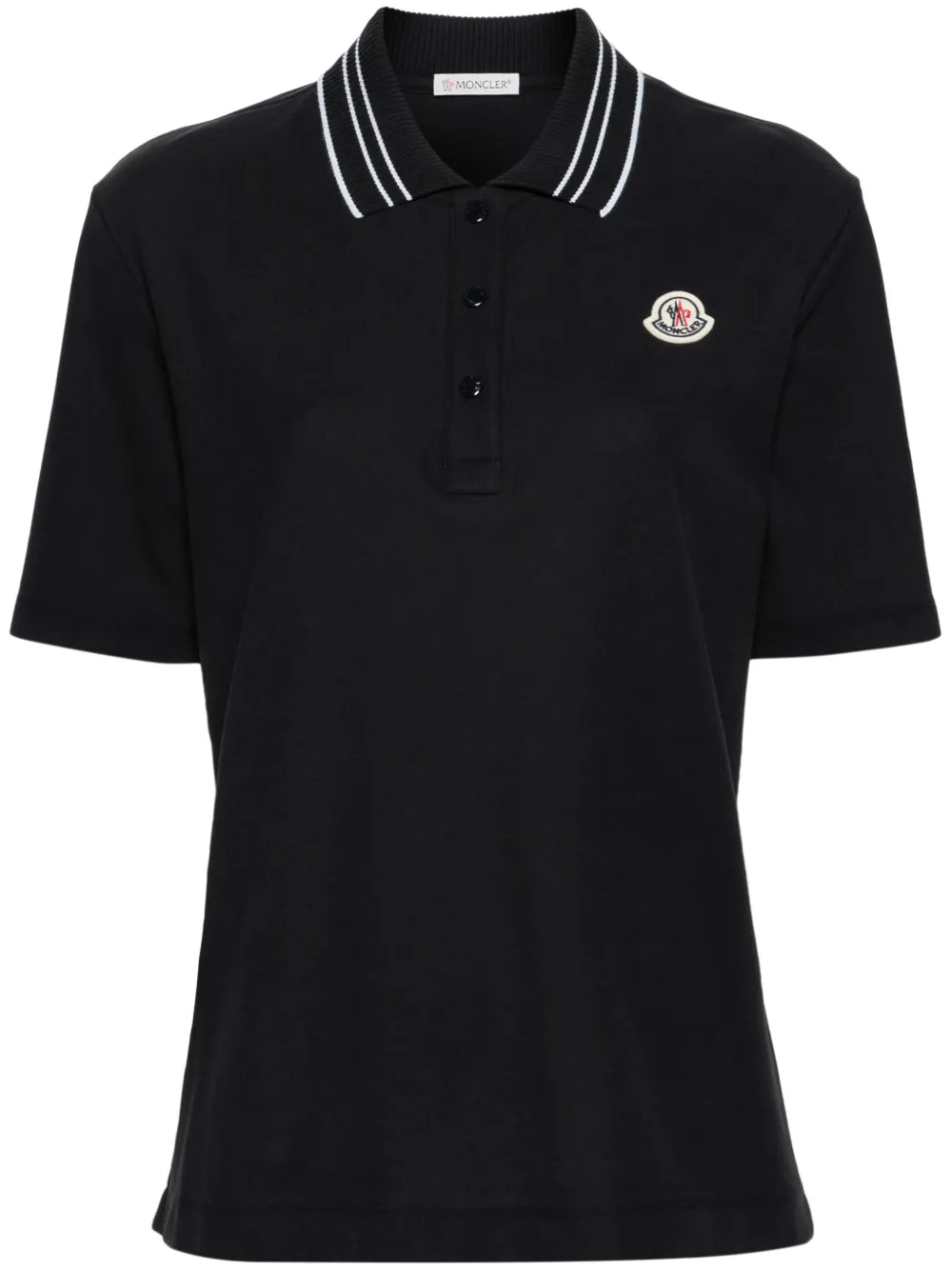 Logo-Patch Cotton Polo Shirt