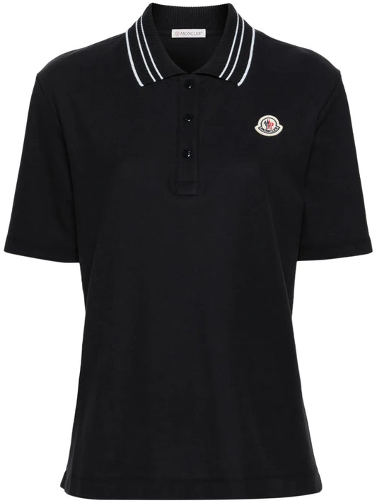 Logo-Patch Cotton Polo Shirt