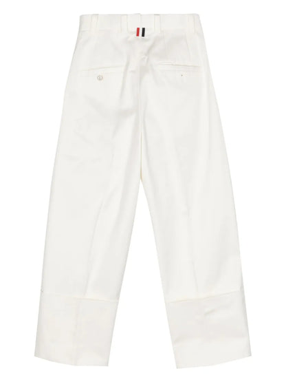 Pressed-Crease Tapered Trousers