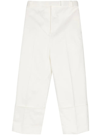Pressed-Crease Tapered Trousers