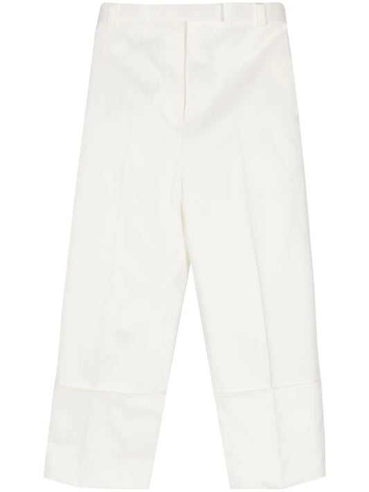 Pressed-Crease Tapered Trousers