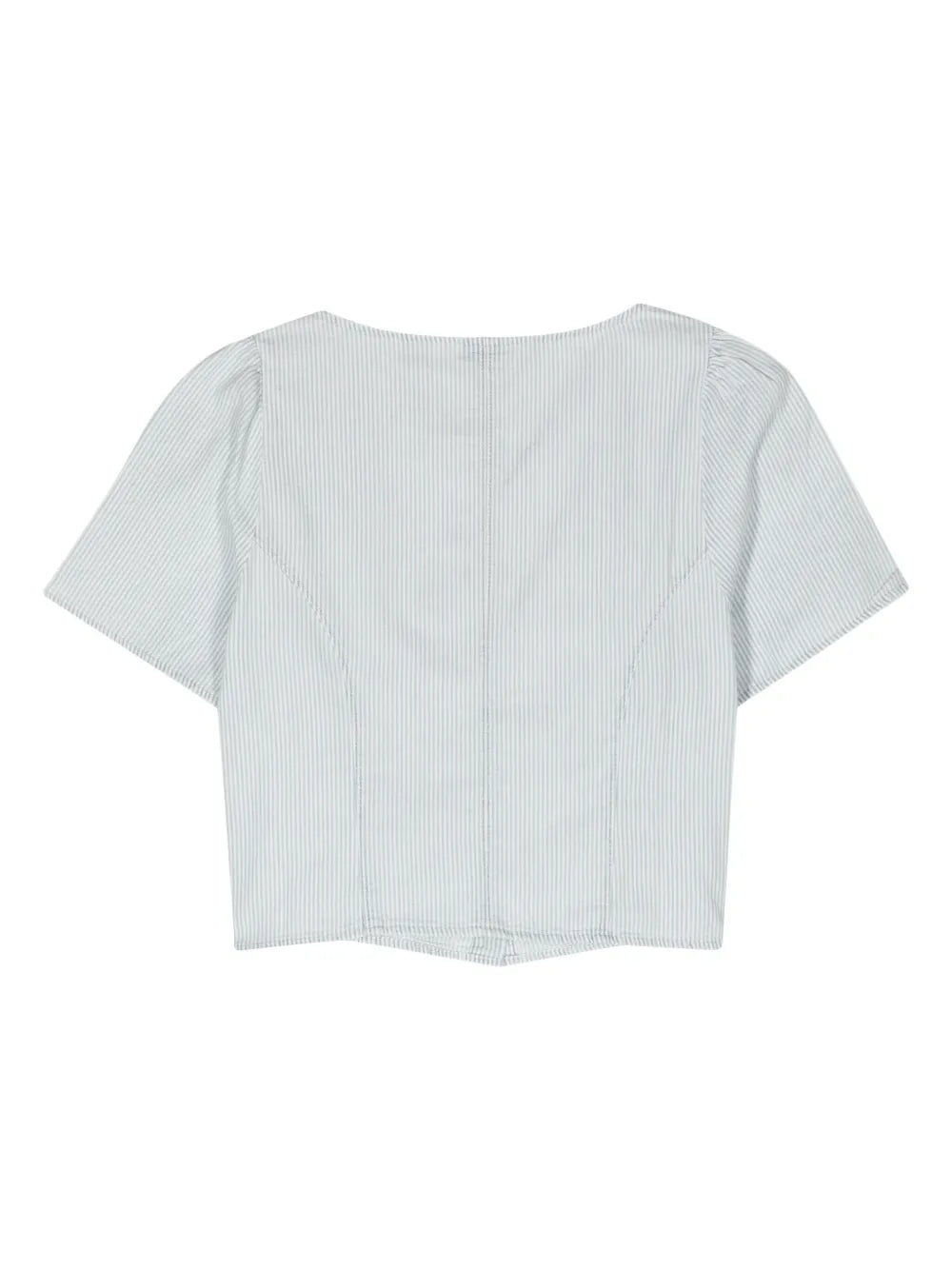 Pascale Striped Denim Blouse