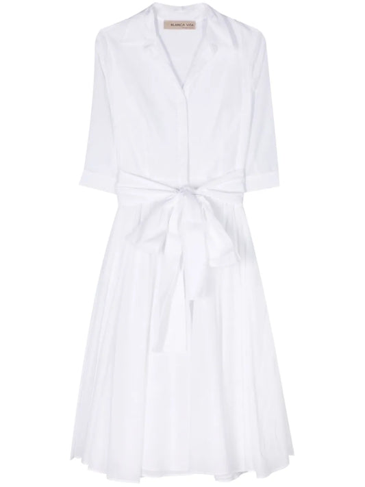 Flared Midi Shirtdress
