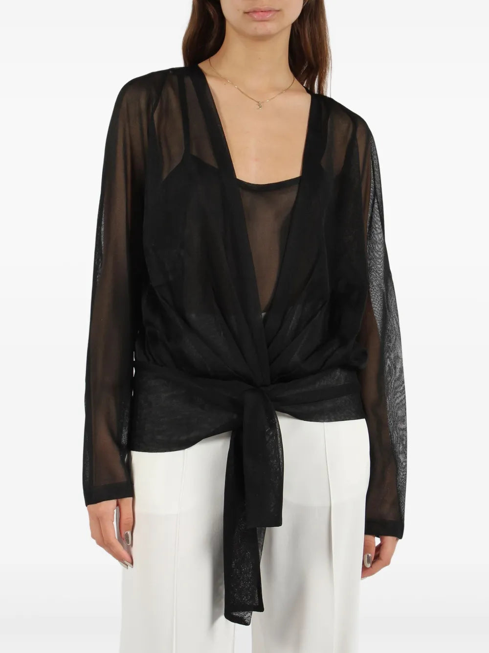Semi-Sheer Blouse