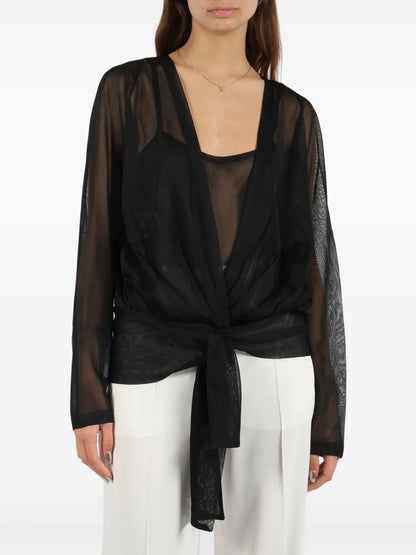 Semi-Sheer Blouse