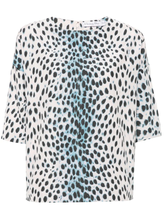 2010S Animal-Print Blouse